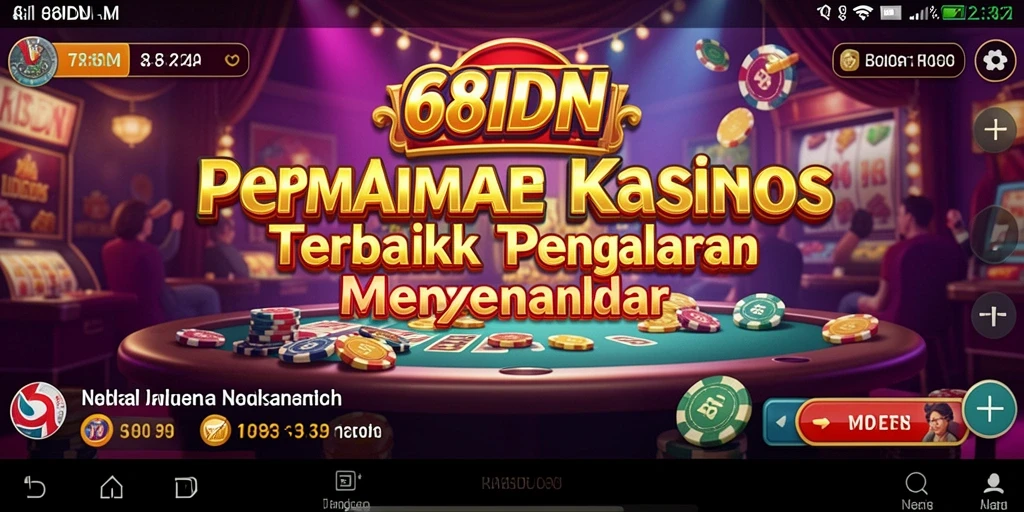 Tampilan gameplay menarik dari aplikasi Kasino 68IDN.