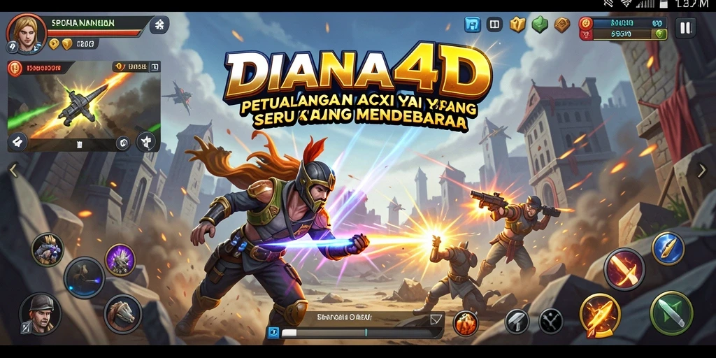 Tampilan gameplay seru dan penuh aksi DIANA4D.
