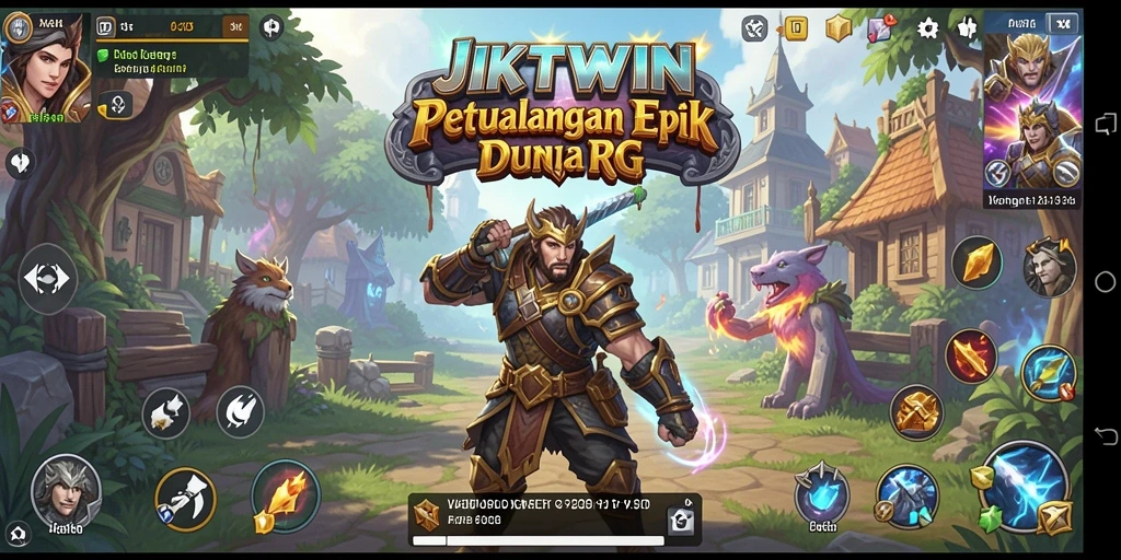 Tampilan menarik dari gameplay RPG JKTWIN yang penuh aksi.