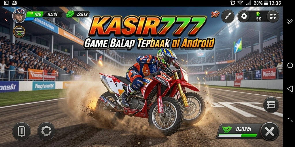 Tangkapan layar KASIR777 menampilkan momen balap intens.