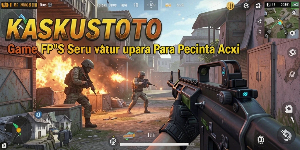 Screenshot gameplay KASKUSTOTO yang menampilkan aksi tembak-menembak seru.