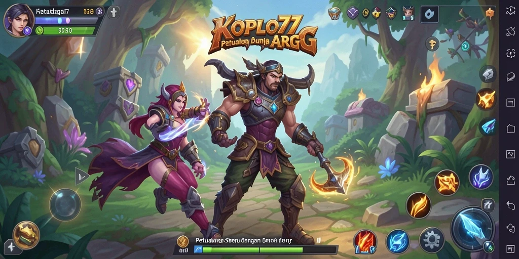 Screenshot KOPLO77 menampilkan aksi pertempuran yang menegangkan di dunia ARPG.