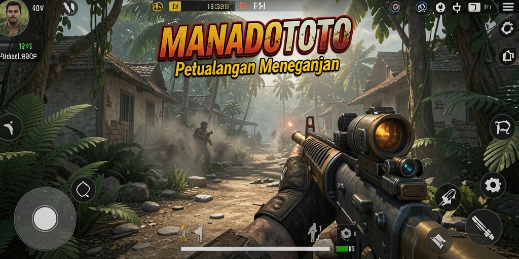 Screenshot dari gameplay menegangkan dalam MANADOTOTO.