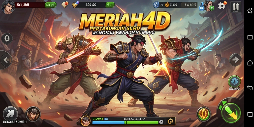 Tampilan menarik dari gameplay Fighting dalam MERIAH4D.