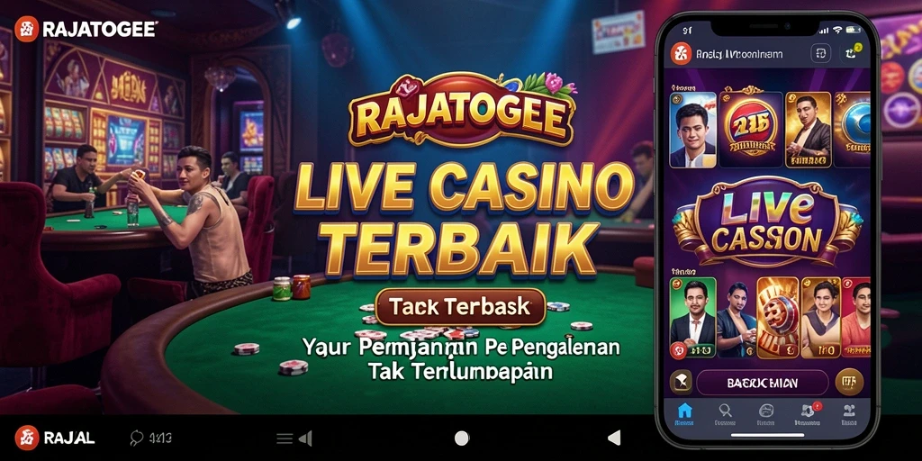 Tampilan gameplay menarik dari aplikasi Live Casino RAJATOGEL.