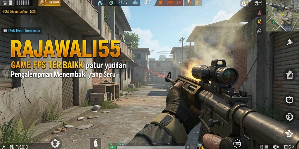 Tangkapan layar menunjukkan gameplay menegangkan dalam RAJAWALI55.