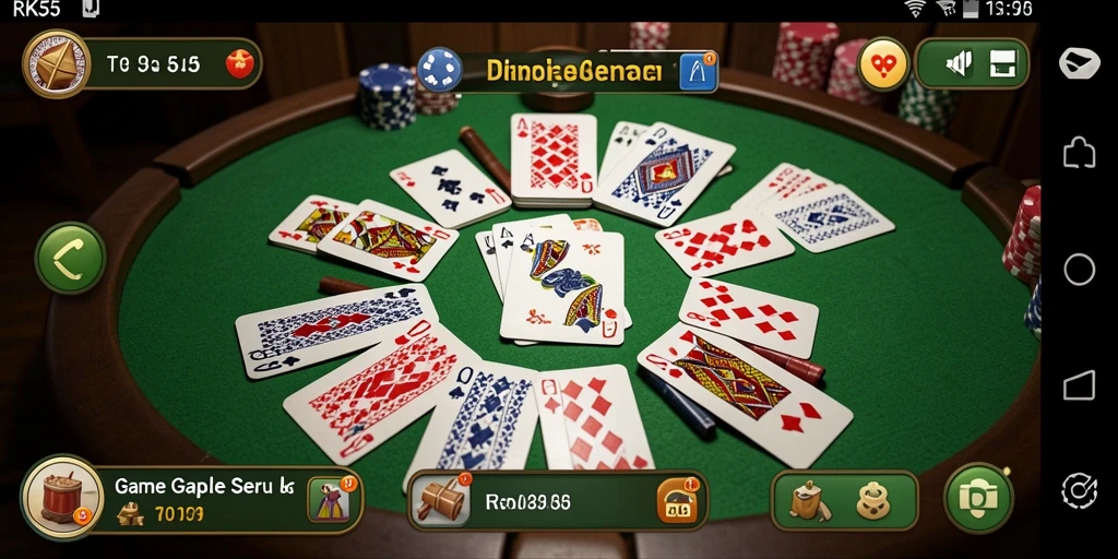 Tampilan gameplay Gaple yang menarik dari RK55.