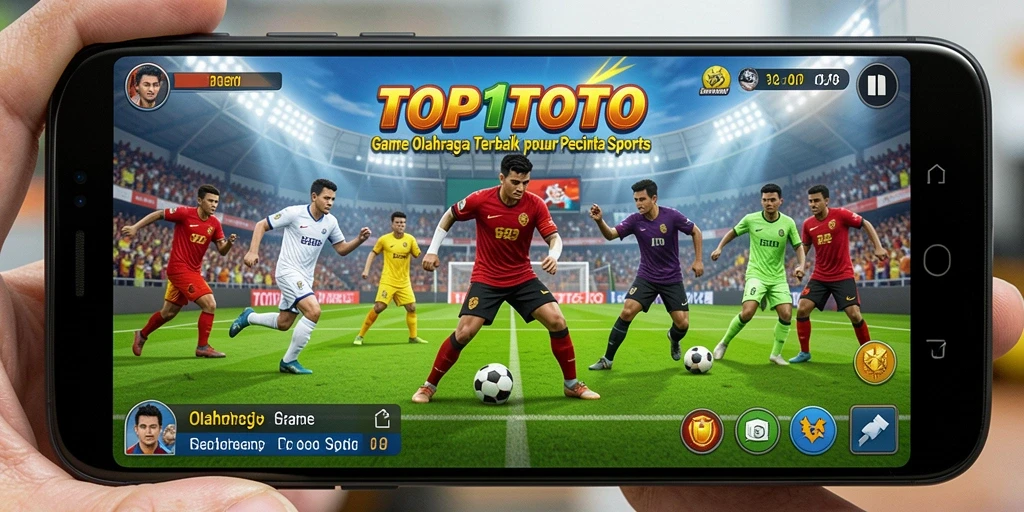 Tampilan gameplay <strong>TOP1TOTO</strong> yang penuh aksi dan strategi olahraga.